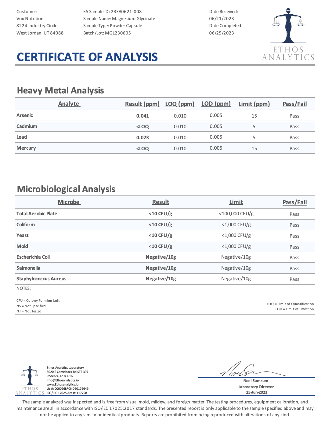 Clean Magnesium Glycinate