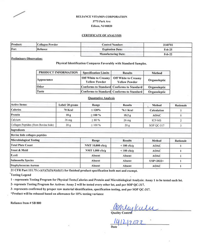 Grass-Fed Hydrolyzed Collagen Peptides