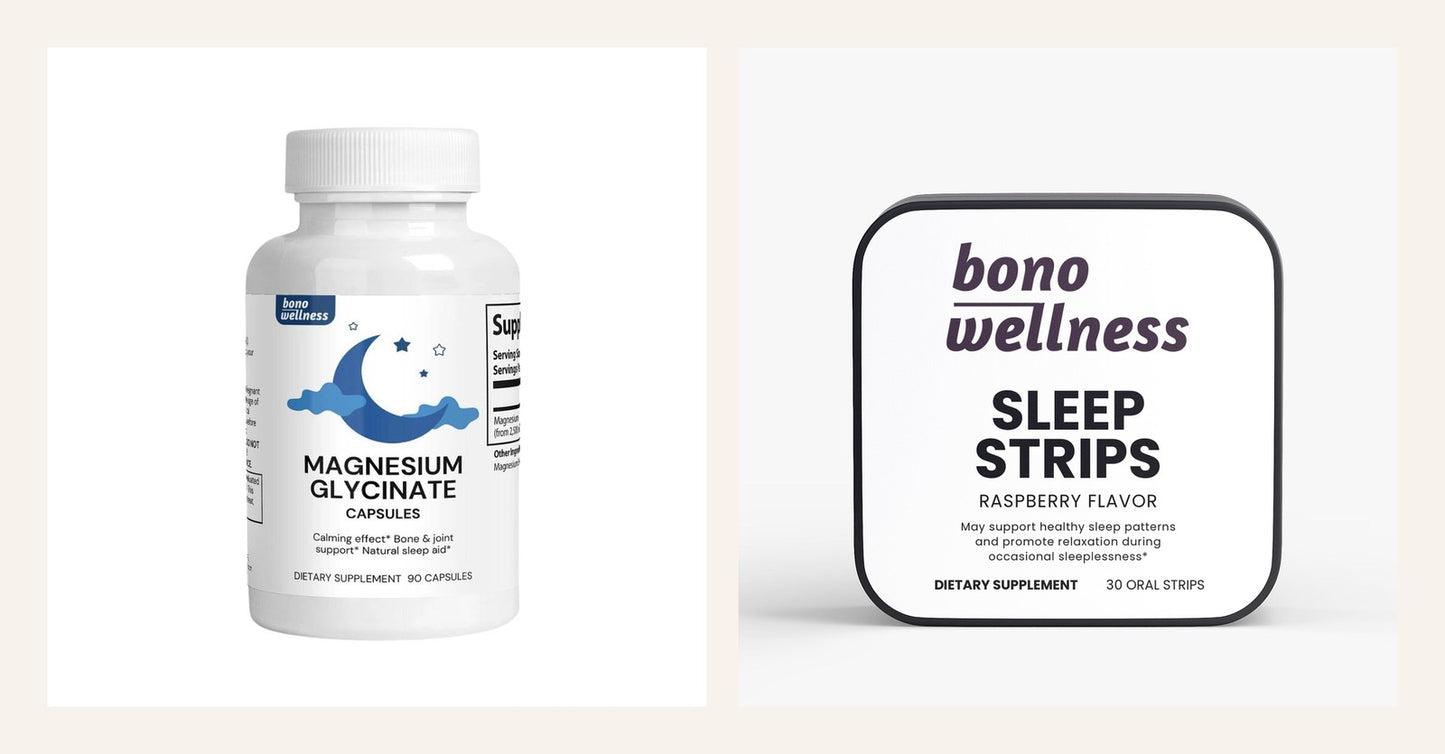 Wind-Down Duo: magnesium glycinate and sleep strips